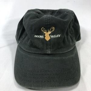 BOONE VALLEY HAT CAP ADJUSTABLE GREEN STRAP BACK ONE SIZE FITS MOST OSFM